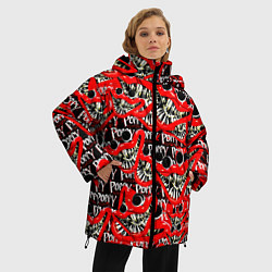 Куртка зимняя женская POPPY PLAYTIME GAME ИГРА ПОППИ ПЛЕЙТАЙМ, цвет: 3D-светло-серый — фото 2