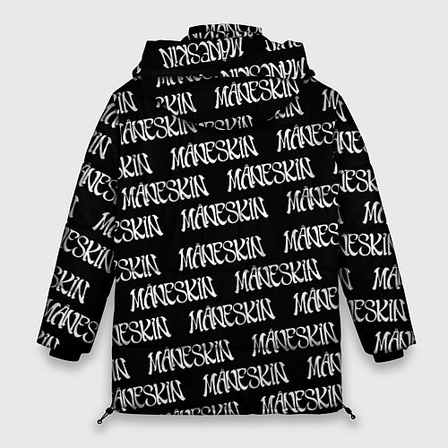 Женская зимняя куртка MANESKIN LOGO WHITE PATTERN / 3D-Светло-серый – фото 2