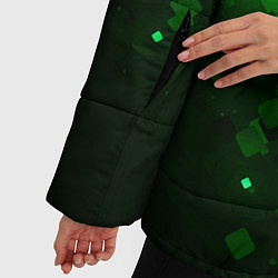 Куртка зимняя женская Изумрудный поток, цвет: 3D-черный — фото 2