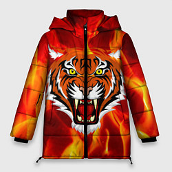 Куртка зимняя женская Fire Tiger Face 2022, цвет: 3D-светло-серый