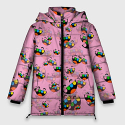 Куртка зимняя женская Toca Boca logo pink Тока Бока, цвет: 3D-красный