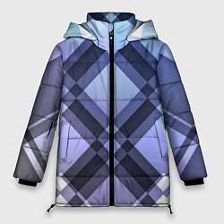 Куртка зимняя женская Строгая абстракция, цвет: 3D-светло-серый