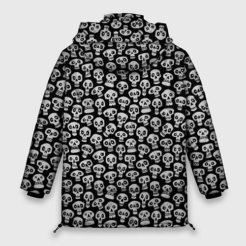 Женская зимняя куртка Funny skulls / 3D-Светло-серый – фото 2