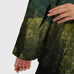 Куртка зимняя женская Природный пейзаж, цвет: 3D-светло-серый — фото 2