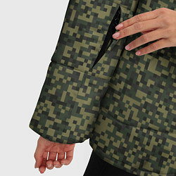 Куртка зимняя женская Цифра Флора пиксельный камуфляж, цвет: 3D-светло-серый — фото 2