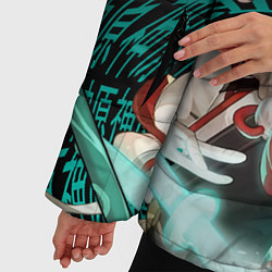 Куртка зимняя женская КАЗУХА И СЯО XIAO AND KAZUHA GENSHIN, цвет: 3D-красный — фото 2