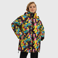 Куртка зимняя женская Модный военный камуфляж, цвет: 3D-красный — фото 2