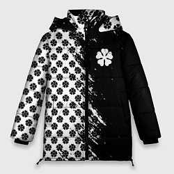 Куртка зимняя женская Манга чёрный клевер, цвет: 3D-светло-серый