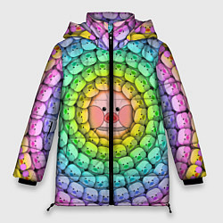 Куртка зимняя женская Psychedelic Lalafanfan, цвет: 3D-красный