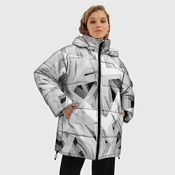 Куртка зимняя женская БЕЛЫЙ АРХИТЕКТОР, цвет: 3D-черный — фото 2