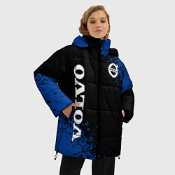 Куртка зимняя женская Volvo брызги, цвет: 3D-черный — фото 2