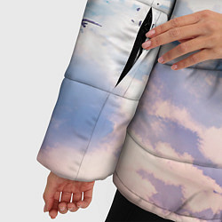 Куртка зимняя женская Небо-арт, цвет: 3D-черный — фото 2