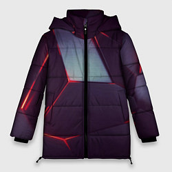 Куртка зимняя женская ИЗЛУЧЕНИЕ НЕОНА, цвет: 3D-красный