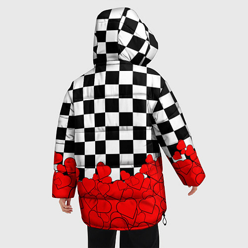 Женская зимняя куртка Отличная партия на любовь / 3D-Красный – фото 4