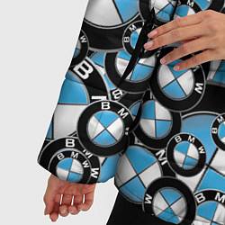 Куртка зимняя женская BMW PATTERN LOGO, цвет: 3D-светло-серый — фото 2