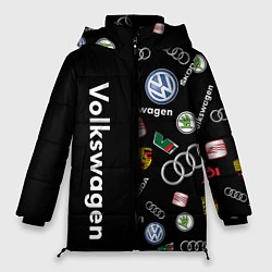 Куртка зимняя женская Volkswagen Group Half Pattern, цвет: 3D-светло-серый