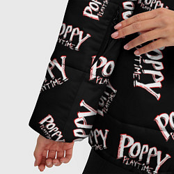Куртка зимняя женская Poppy Playtime Half Pattern Half Face, цвет: 3D-черный — фото 2