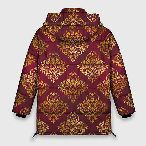 Женская зимняя куртка Классические золотые узоры / 3D-Светло-серый – фото 2