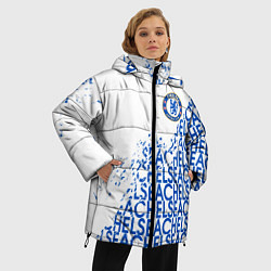 Куртка зимняя женская Chelsea fc, цвет: 3D-черный — фото 2
