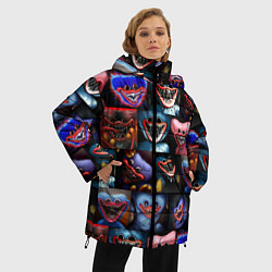 Куртка зимняя женская POPPY PLAYTIME - РАЗНЫЙ ХАГГИ ВАГГИ, цвет: 3D-светло-серый — фото 2
