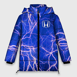 Куртка зимняя женская HONDA хонда молнии, цвет: 3D-светло-серый