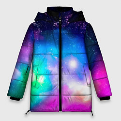 Куртка зимняя женская Colorful Space Космос, цвет: 3D-красный