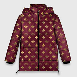 Куртка зимняя женская Классические узоры classic, цвет: 3D-красный