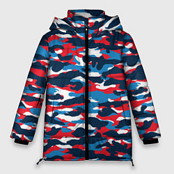 Куртка зимняя женская Камуфляж Цветной, цвет: 3D-красный