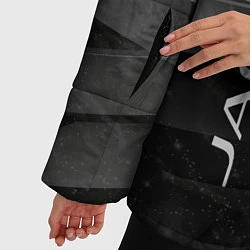 Куртка зимняя женская JAGUR ЯГУАР абстракция, цвет: 3D-черный — фото 2