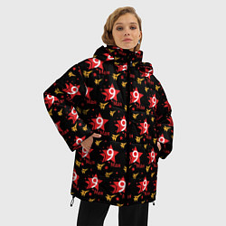 Куртка зимняя женская 9 МАЯ ДЕНЬ ПОБЕДЫ, цвет: 3D-красный — фото 2