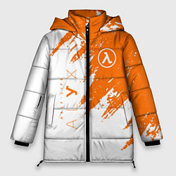 Куртка зимняя женская Half-life texture, цвет: 3D-красный