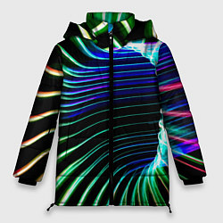 Куртка зимняя женская Portal Fashion pattern Neon, цвет: 3D-светло-серый