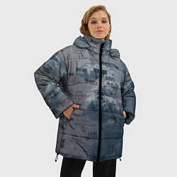 Куртка зимняя женская BTS Дискография, цвет: 3D-черный — фото 2