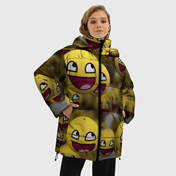 Куртка зимняя женская Смаил - 3d, цвет: 3D-светло-серый — фото 2