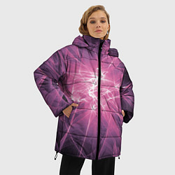 Куртка зимняя женская Сияние Коллекция Get inspired! Fl-16-2, цвет: 3D-черный — фото 2