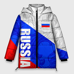 Куртка зимняя женская RUSSIA - SPORTWEAR - ТРИКОЛОР, цвет: 3D-красный