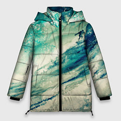 Куртка зимняя женская Лазурная волна, цвет: 3D-светло-серый