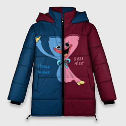 Куртка зимняя женская POPPY PLAYTIME HAGGY WAGGY AND KISSY MISSY, цвет: 3D-светло-серый
