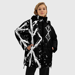 Куртка зимняя женская КЛЕЙМО ЖЕРТВЫ - БЕРСЕРК, цвет: 3D-красный — фото 2