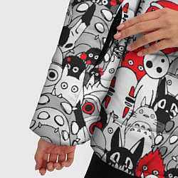Куртка зимняя женская Studio Ghibli Stars, цвет: 3D-черный — фото 2