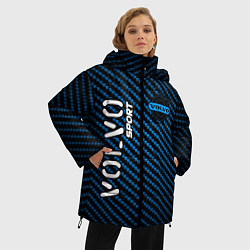 Куртка зимняя женская VOLVO Volvo Sport Карбон, цвет: 3D-черный — фото 2