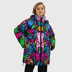 Куртка зимняя женская ОПТИЧЕСКАЯ ИЛЛЮЗИЯ СУЩЕСТВ, цвет: 3D-черный — фото 2