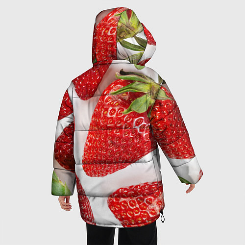 Женская зимняя куртка Strawberries / 3D-Красный – фото 4