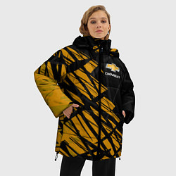 Куртка зимняя женская Chevrolet, Шевроле, цвет: 3D-черный — фото 2