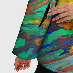 Куртка зимняя женская Буйство красок Лето Riot of colors Summer, цвет: 3D-черный — фото 2