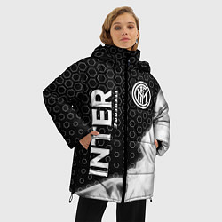 Куртка зимняя женская INTER Football Пламя, цвет: 3D-черный — фото 2