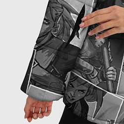 Куртка зимняя женская Дота 2 паттерн, цвет: 3D-черный — фото 2