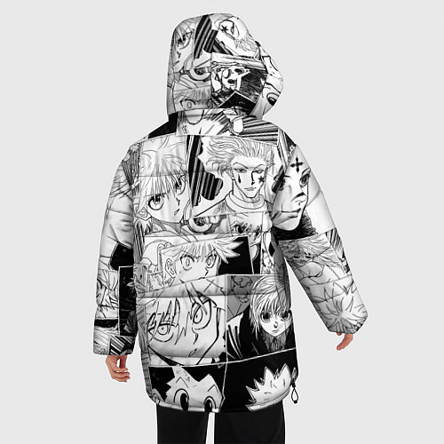 Женская зимняя куртка Hunter x Hunter pattern / 3D-Светло-серый – фото 4