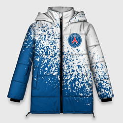 Куртка зимняя женская Psg синие брызги, цвет: 3D-красный