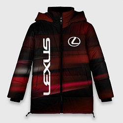 Куртка зимняя женская Lexus - абстракция, цвет: 3D-красный